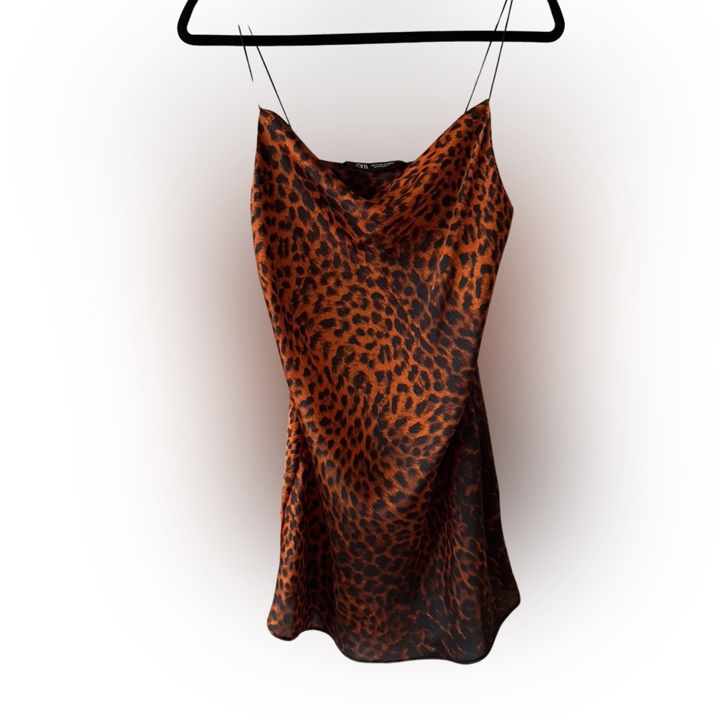 Leopard Print Slip Dress